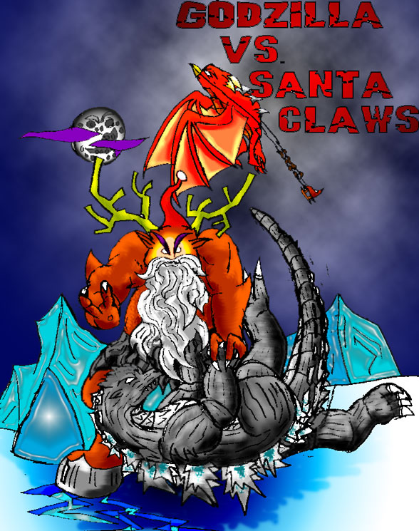 Godzilla vs Santa Claws